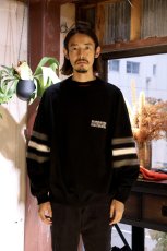 画像4: COOTIE   Heavy Oz Jersey Jacquard Sleeve Crew (4)