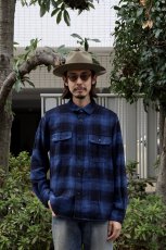 画像19: MINEDENIM  Distortion Ombre Check Flannel Over SH (19)