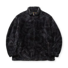 画像1: CALEE  NYLON RIP FLEECE TRACK TYPE JACKET ＜SNAKE PATTERN＞ (1)