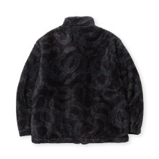 画像2: CALEE  NYLON RIP FLEECE TRACK TYPE JACKET ＜SNAKE PATTERN＞ (2)