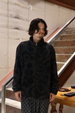 画像9: CALEE  NYLON RIP FLEECE TRACK TYPE JACKET ＜SNAKE PATTERN＞ (9)