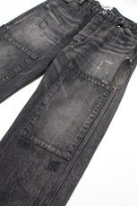 画像15: BOW WOW  30S BLACK DENIM PANTS REPAIRED (15)