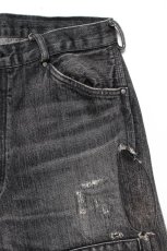 画像13: BOW WOW  30S BLACK DENIM PANTS REPAIRED (13)