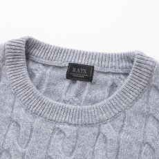 画像5: RATS  CASHMERE CABLE KNIT (5)