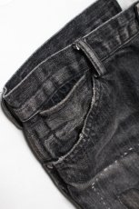 画像18: BOW WOW  30S BLACK DENIM PANTS REPAIRED (18)