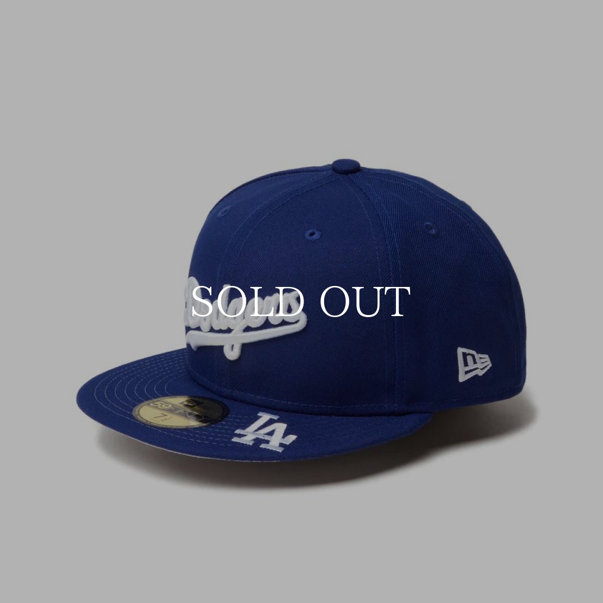 画像1: NEW ERA  59FIFTY MLB Visor Logo ロサンゼルス・ドジャース ダークロイヤル (1)