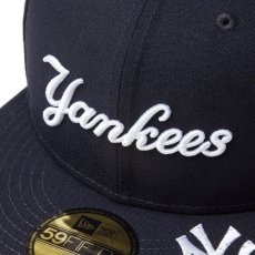 画像6: NEW ERA  59FIFTY MLB Visor Logo ニューヨーク・ヤンキース ネイビー (6)