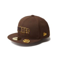 画像1: NEW ERA  59FIFTY MLB Visor Logo サンディエゴ・パドレス ウォルナット (1)