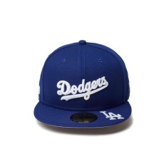 画像2: NEW ERA  59FIFTY MLB Visor Logo ロサンゼルス・ドジャース ダークロイヤル (2)