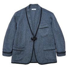 画像1: exodus  SHAGGY MOHAIR SMOKING JACKET (1)