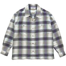 画像1: exodus  RAYON OMBRE CHECK SHIRT (1)