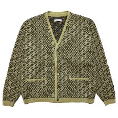 画像1: exodus  GEOMETRIC WOOL CARDIGAN (1)