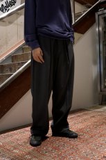 画像9: CALEE  THERMOLITE TWILL TUCK WIDE SLACKS (9)