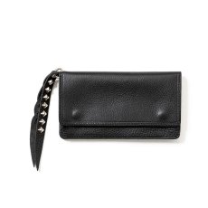 画像1: CALEE  PLANE LEATHER LONG WALLET ＜STUDS CHARM＞ (1)