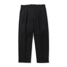 画像1: CALEE  THERMOLITE TWILL TUCK WIDE SLACKS (1)