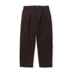 画像2: CALEE  THERMOLITE TWILL TUCK WIDE SLACKS (2)