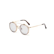 画像3: CALEE  FLIP UP TYPE CIRCLE METAL GLASSES (3)