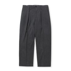 画像3: CALEE  THERMOLITE TWILL TUCK WIDE SLACKS (3)