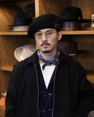 画像7: CALEE  × THE H.W.DOG&CO. EMBROIDERY WOOL BERET (7)