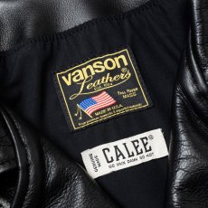 画像4: CALEE  × VANSON LEATHER®︎ OVER SIZE DOUBLE RAIDERS JACKET (4)