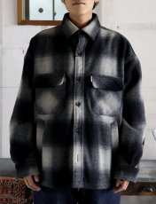 画像4: COOTIE   Ombre Check Wool CPO Jacket (4)