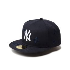 画像1: NEW ERA  59FIFTY MLB Flower Embroidery ニューヨーク・ヤンキース ネイビー (1)