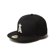 画像1: NEW ERA  59FIFTY MLB Rhinestone Badge ロサンゼルス・エンゼルス ブラック (1)