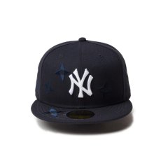 画像2: NEW ERA  59FIFTY MLB Flower Embroidery ニューヨーク・ヤンキース ネイビー (2)