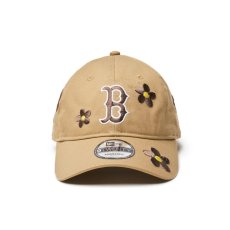 画像2: NEW ERA  9TWENTY MLB Flower Embroidery ボストン・レッドソックス カーキ (2)