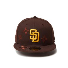 画像2: NEW ERA  59FIFTY MLB Flower Embroidery サンディエゴ・パドレス バーントウッド (2)