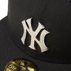 画像5: NEW ERA  59FIFTY MLB Rhinestone Badge ニューヨーク・ヤンキース ブラック (5)