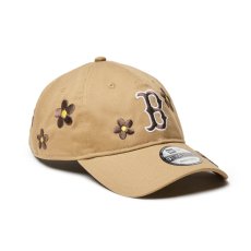 画像3: NEW ERA  9TWENTY MLB Flower Embroidery ボストン・レッドソックス カーキ (3)