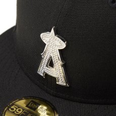 画像5: NEW ERA  59FIFTY MLB Rhinestone Badge ロサンゼルス・エンゼルス ブラック (5)