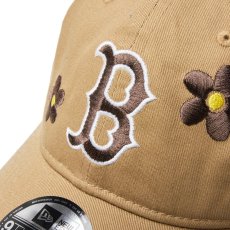 画像6: NEW ERA  9TWENTY MLB Flower Embroidery ボストン・レッドソックス カーキ (6)