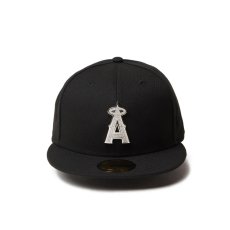 画像2: NEW ERA  59FIFTY MLB Rhinestone Badge ロサンゼルス・エンゼルス ブラック (2)