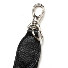 画像3: CALEE  STUDS LEATHER FLAT LONG KEY RING (3)