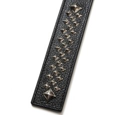 画像4: CALEE  STUDS LEATHER FLAT LONG KEY RING (4)