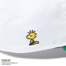 画像8: NEW ERA  9THIRTY PEANUTS ピーナッツ ロゴ ホワイト ケリーグリーンバイザー (8)