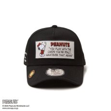 画像4: NEW ERA  【ゴルフ】 9FORTY A-Frame On Par PEANUTS ピーナッツ フロントパッチ ブラック (4)