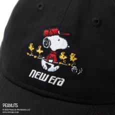 画像2: NEW ERA  【ゴルフ】 9TWENTY ロングバイザー PEANUTS ピーナッツ バイザーロゴ ブラック (2)