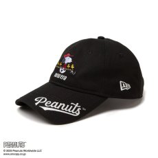 画像1: NEW ERA  【ゴルフ】 9TWENTY ロングバイザー PEANUTS ピーナッツ バイザーロゴ ブラック (1)