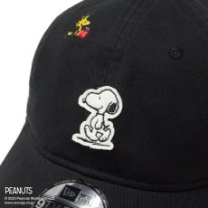 画像2: NEW ERA  9TWENTY PEANUTS ピーナッツ スヌーピー ウッドストック フェルトパッチ ブラック (2)