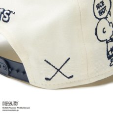 画像13: NEW ERA  【ゴルフ】 9FORTY A-Frame On Par PEANUTS ピーナッツ ボックスロゴ クローム ネイビーバイザー (13)