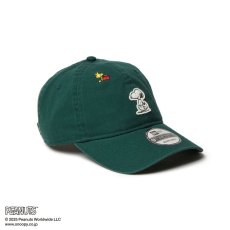 画像4: NEW ERA  9TWENTY PEANUTS ピーナッツ スヌーピー ウッドストック フェルトパッチ ダークグリーン (4)