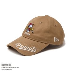 画像1: NEW ERA  【ゴルフ】 9TWENTY ロングバイザー PEANUTS ピーナッツ バイザーロゴ カーキ (1)