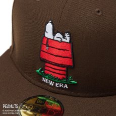 画像2: NEW ERA  59FIFTY PEANUTS ピーナッツ スヌーピー ウッドストック ピンズ ウォルナット (2)