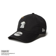 画像1: NEW ERA  9TWENTY PEANUTS ピーナッツ スヌーピー ウッドストック フェルトパッチ ブラック (1)