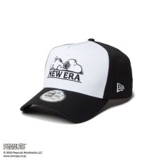 画像1: NEW ERA  9FORTY A-Frame PEANUTS ピーナッツ スヌーピー ホワイト/ブラック (1)