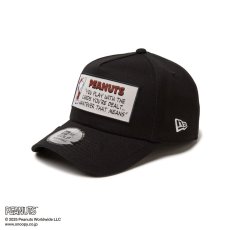 画像1: NEW ERA  【ゴルフ】 9FORTY A-Frame On Par PEANUTS ピーナッツ フロントパッチ ブラック (1)