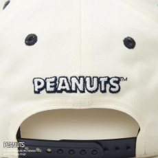 画像12: NEW ERA  【ゴルフ】 9FORTY A-Frame On Par PEANUTS ピーナッツ ボックスロゴ クローム ネイビーバイザー (12)